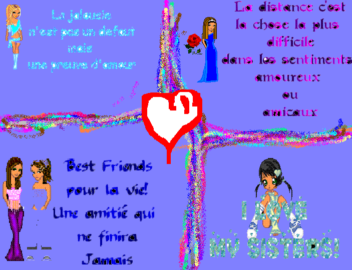 La jalousie,la distance,l'amitié ou l'amour entre soeur !!!